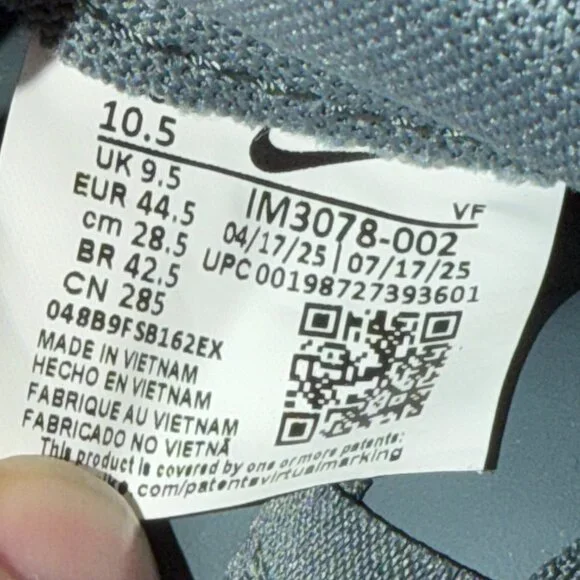 Nike Air Force 1 Low Retro Premium Bomber Grey Size 10.5 - Picture 8 of 9